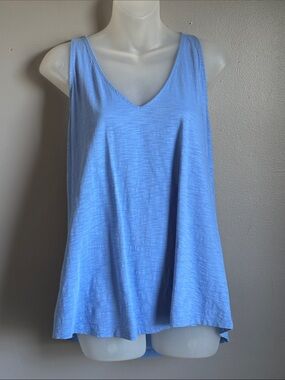 Lilly Pulitzer light blue V-neck tank top * sz L *